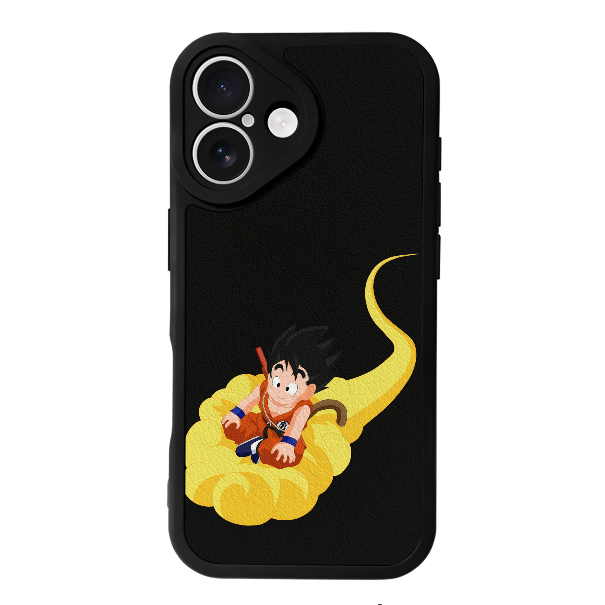 （画像用） ドラゴンボール 孫悟空（そん ごくう）Son Goku カカロット DRAGON BALL Kakarotto 【iPhone 16シリーズ対応】シリコンスマホケース（レザー調） 材質：シリコン